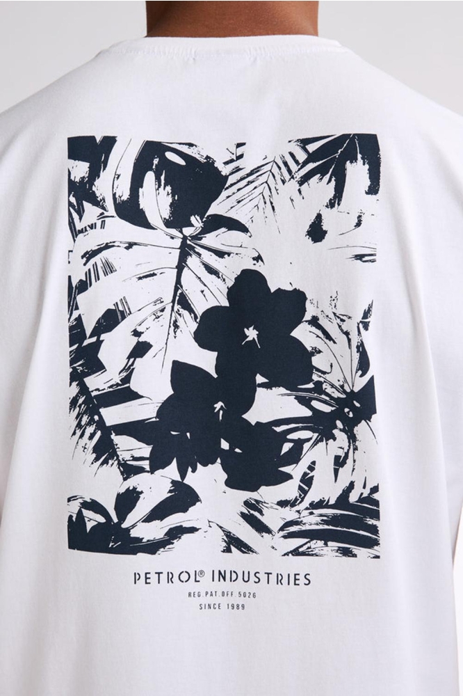 TSHIRT MET PRINT M 1050 TSR115 0000 Bright White